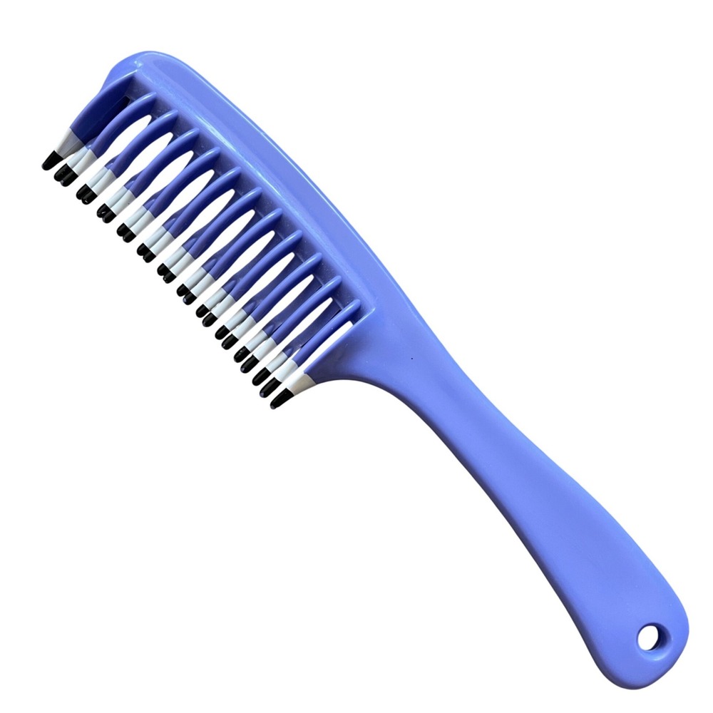Vtg Unbreakable Volume Comb color Dipped Wide tooth 90s purple detangler
